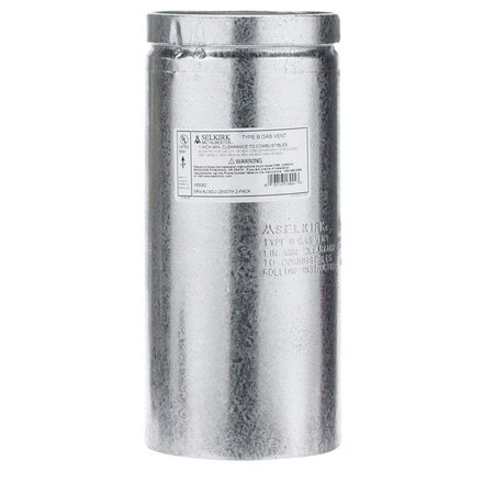 SELKIRK 5 in. D X 12 in. L Aluminum Round Gas Vent Pipe 185082